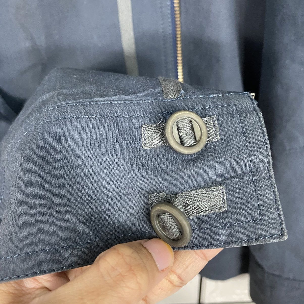 Japanese Brand 📌Vintage Bomber Jacket Fly Cacharel Bondage Design Size US L / EU 52-54 / 3 - 17 Thumbnail