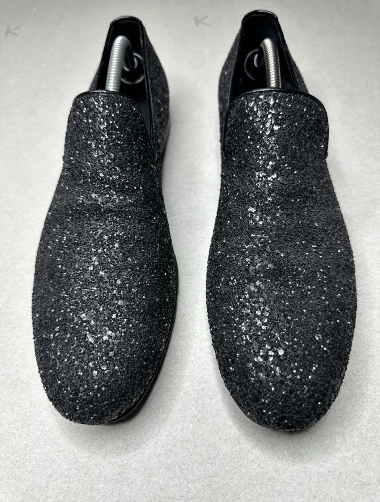 Jimmy Choo Jimmy Choo Black Glitter Loafers Men Size 44 EU Dress Shoes Size US 11 / EU 44 - 3 Thumbnail