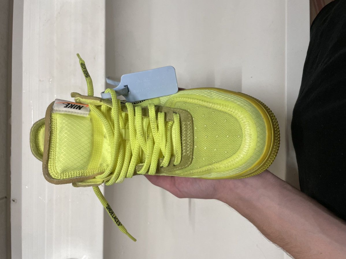 Nike × Off-White Nike Air Force 1 Low Off-White Volt Size US 7.5 / EU 40-41 - 5 Thumbnail