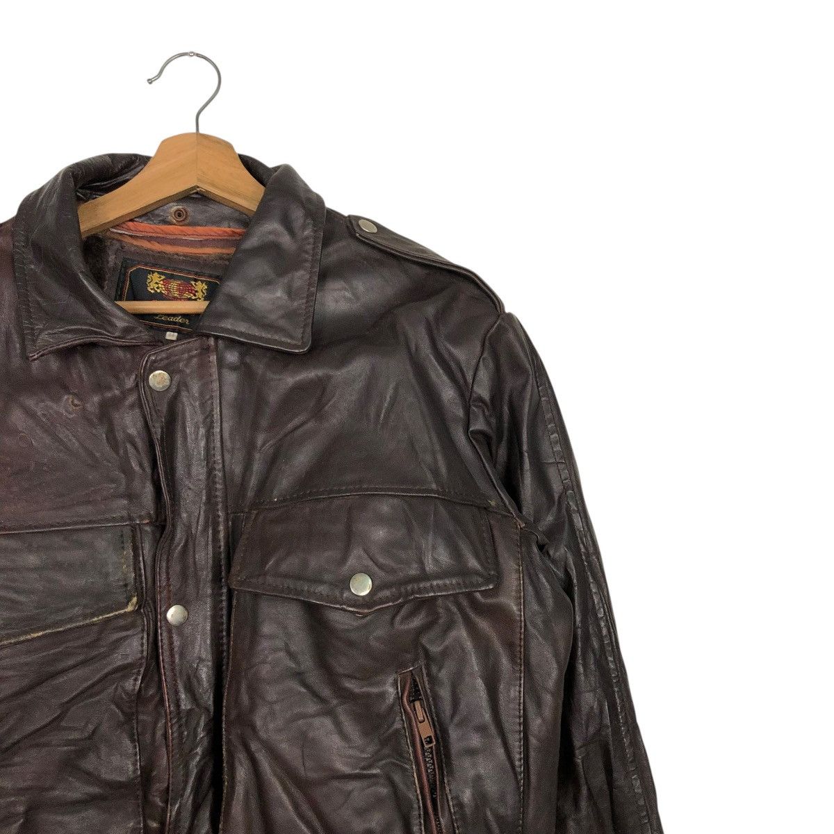 Vintage 🔥VINTAGE BIKER LEATHER JACKET CAMPRI BLANKET ISSEY MIYAKE Size US M / EU 48-50 / 2 - 8 Thumbnail