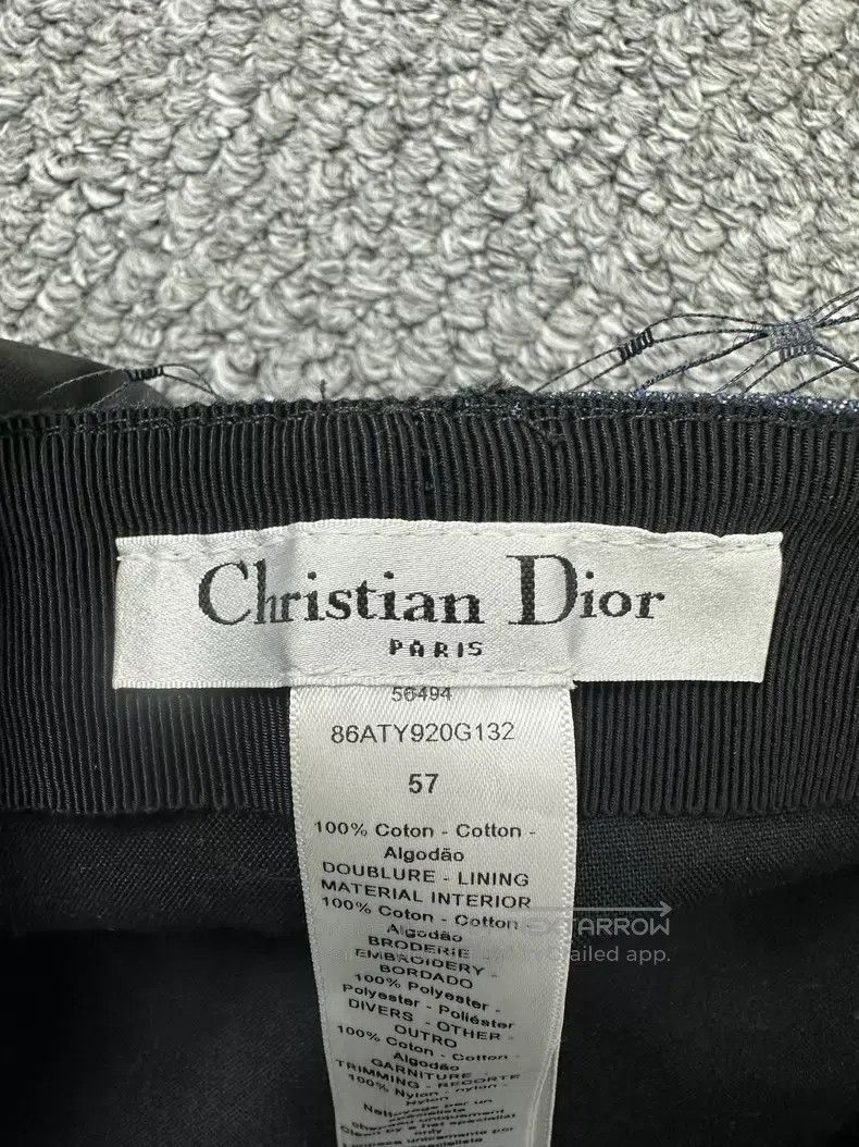 Dior Dior Size 57 Blue denim mesh beret Size ONE SIZE - 4 Thumbnail