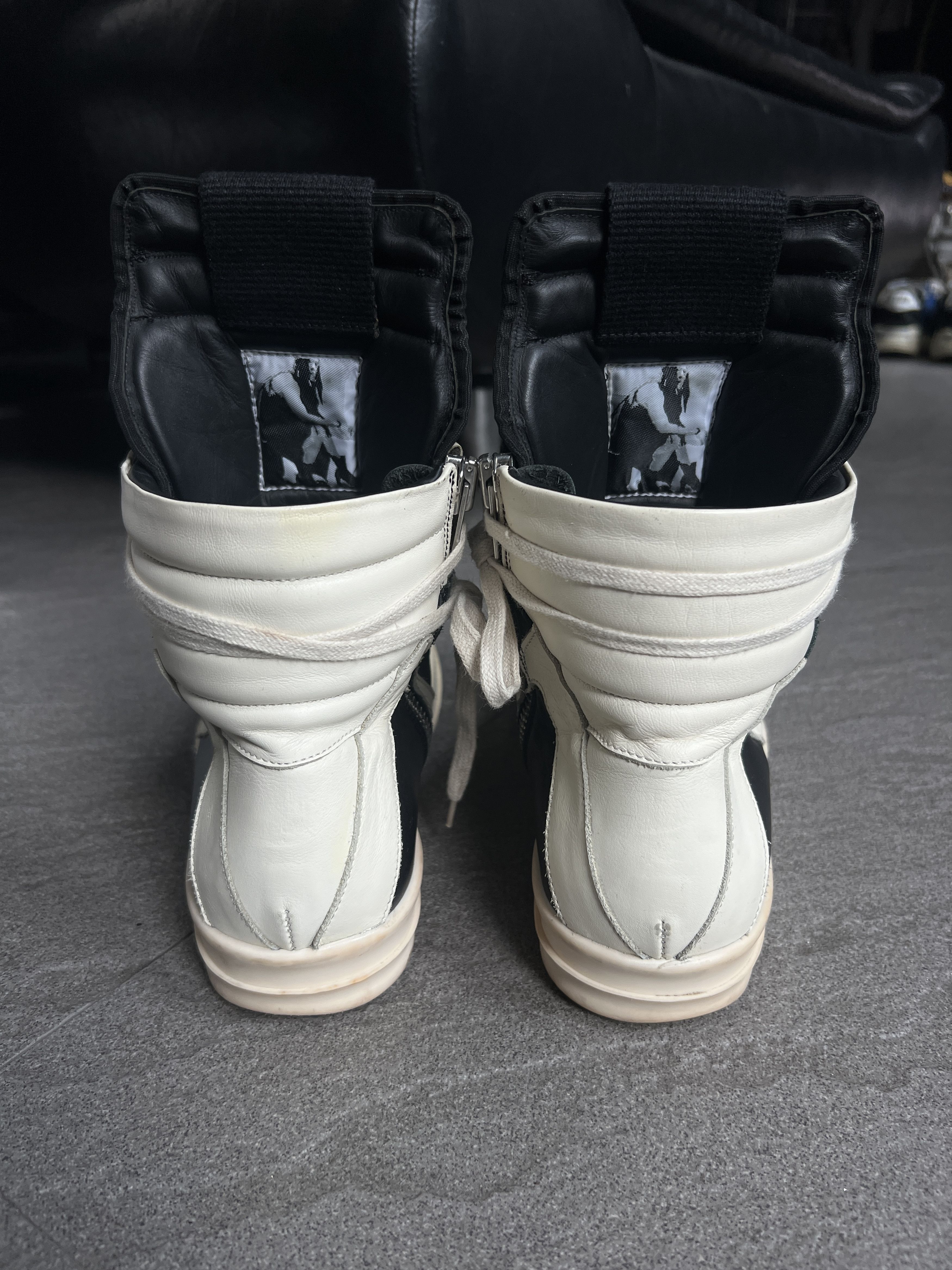 Rick Owens Rick Owens Geobasket Black Milk Leather EU40.5 Size US 7.5 / EU 40-41 - 5 Thumbnail