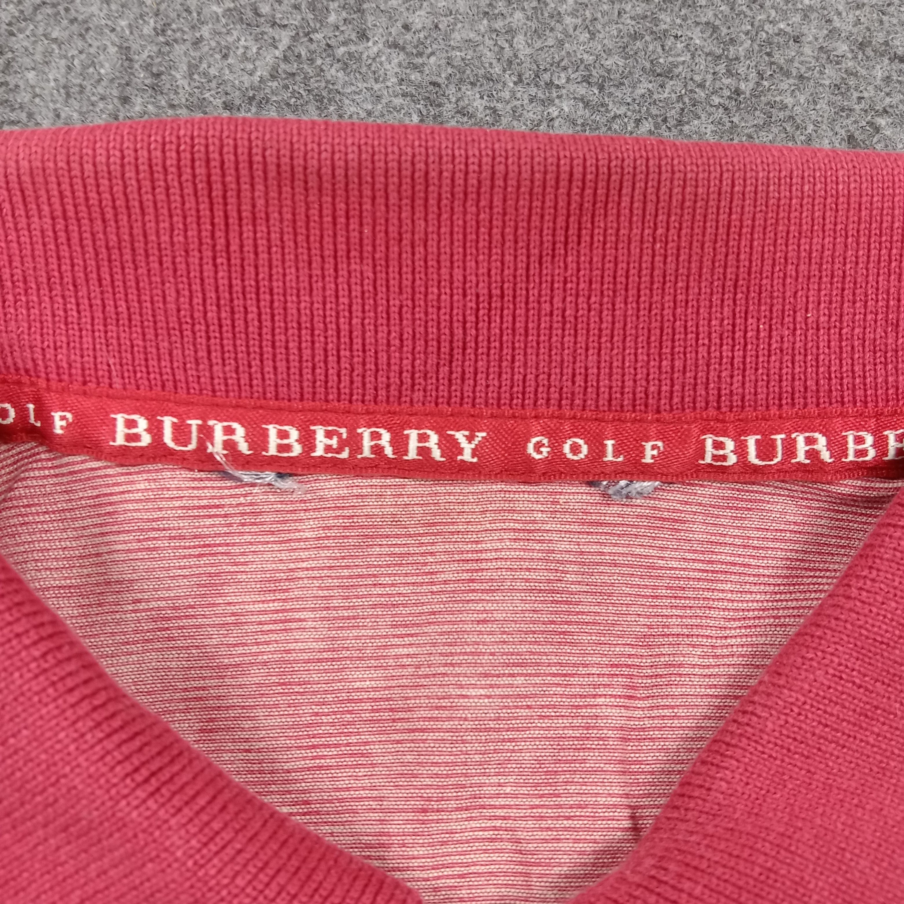 Burberry Burberry Golf Red Pinstripe Designer Polos C276N43 Size US L / EU 52-54 / 3 - 4 Thumbnail