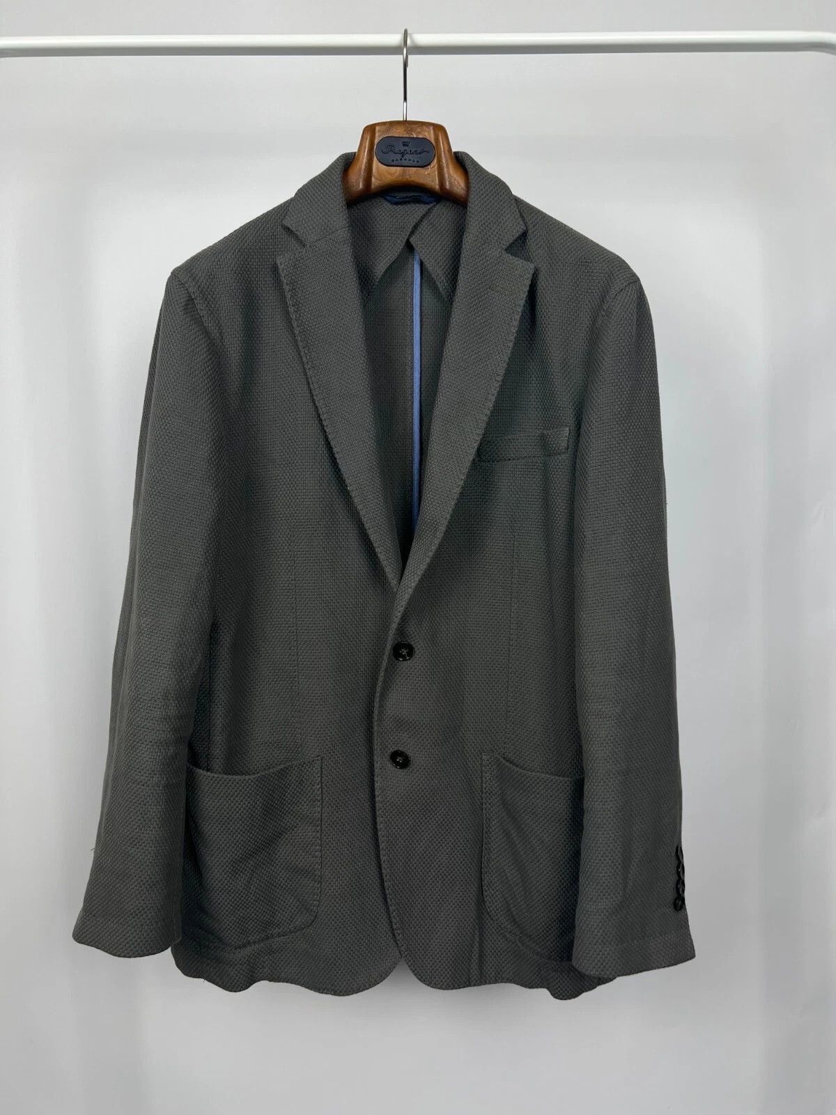 Brooks Brothers Brooks Brothers Milano Fit Half-Lined Knit Cotton Blazer Size 46R - 5 Thumbnail