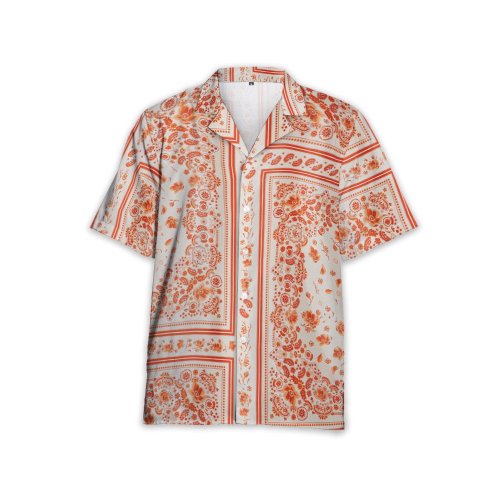 Designer White and Red Shirt Size US M / EU 48-50 / 2 - 1 Thumbnail