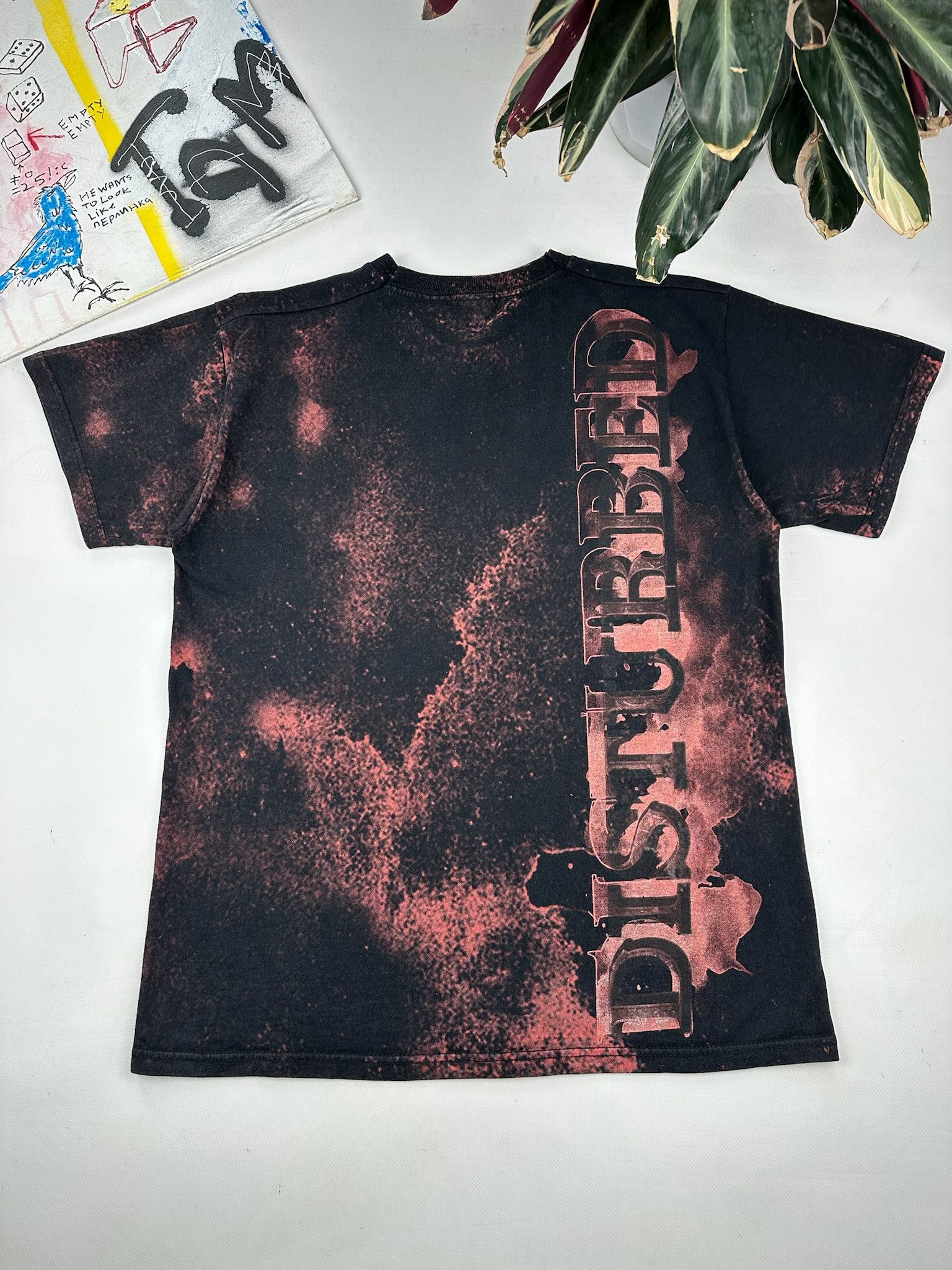 Band Tees VINTAGE Y2K DISTURBED METAL BAND TEE AOP Size US L / EU 52-54 / 3 - 2 Thumbnail