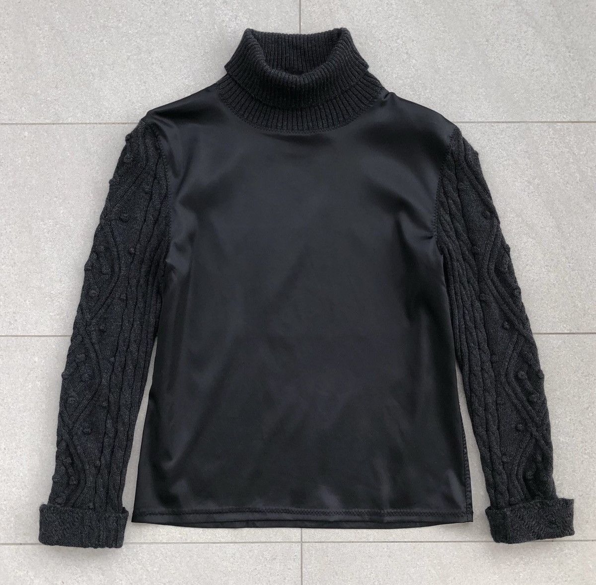 Jean Paul Gaultier SS99 Crewneck Jean Paul Gaultier Knit/Mix Turtleneck Size M / US 6-8 / IT 42-44 - 1 Thumbnail