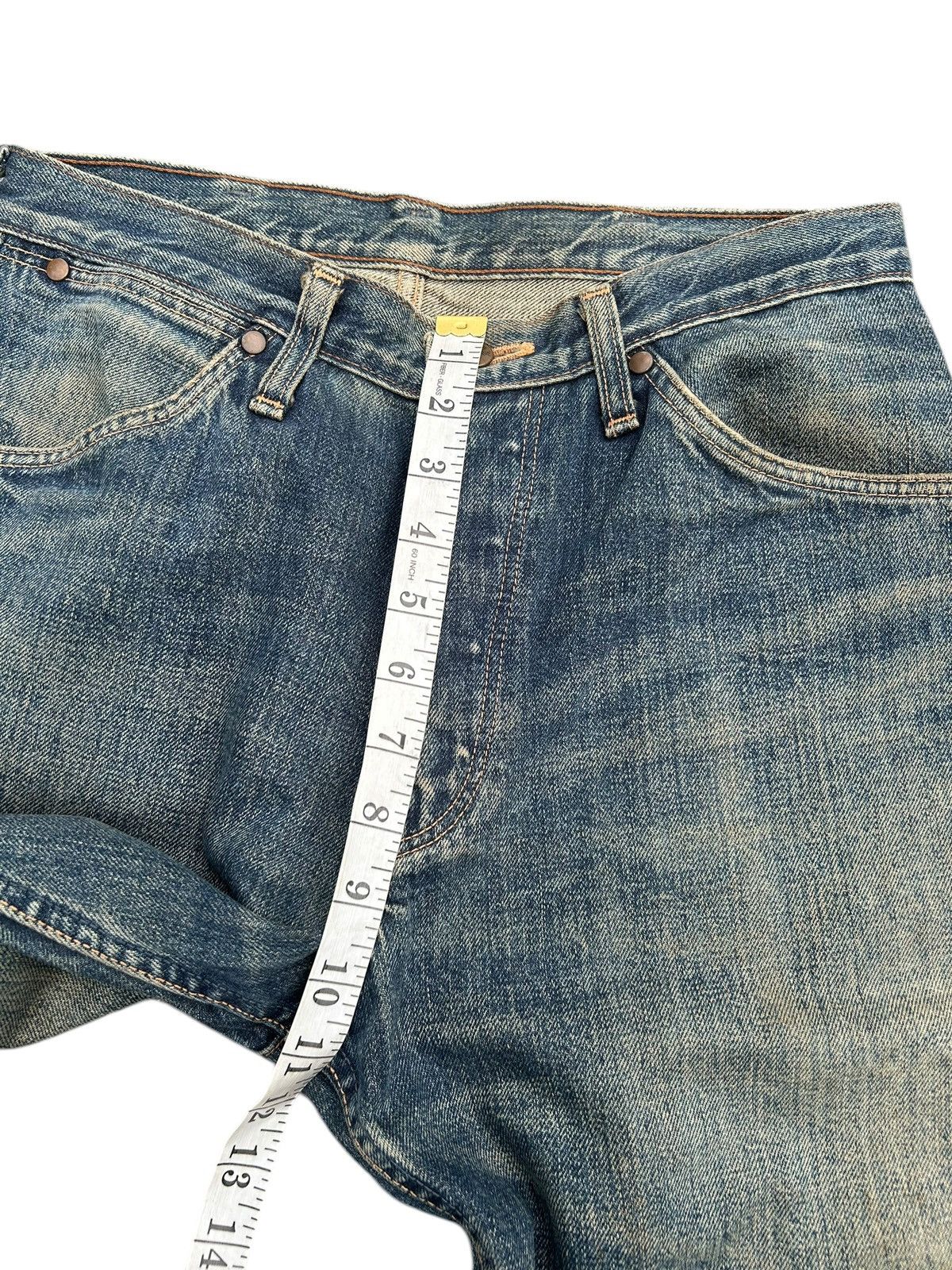 Kapital Vintage Wrangler Blue Bell Selvedge Distressed Denim Jeans Size US 29 - 19 Thumbnail