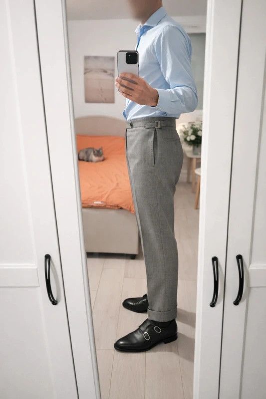 HUSBANDS Husbands Prince of Wales Suit Trousers – Gorina – Size 44 Size 42S - 1 Thumbnail