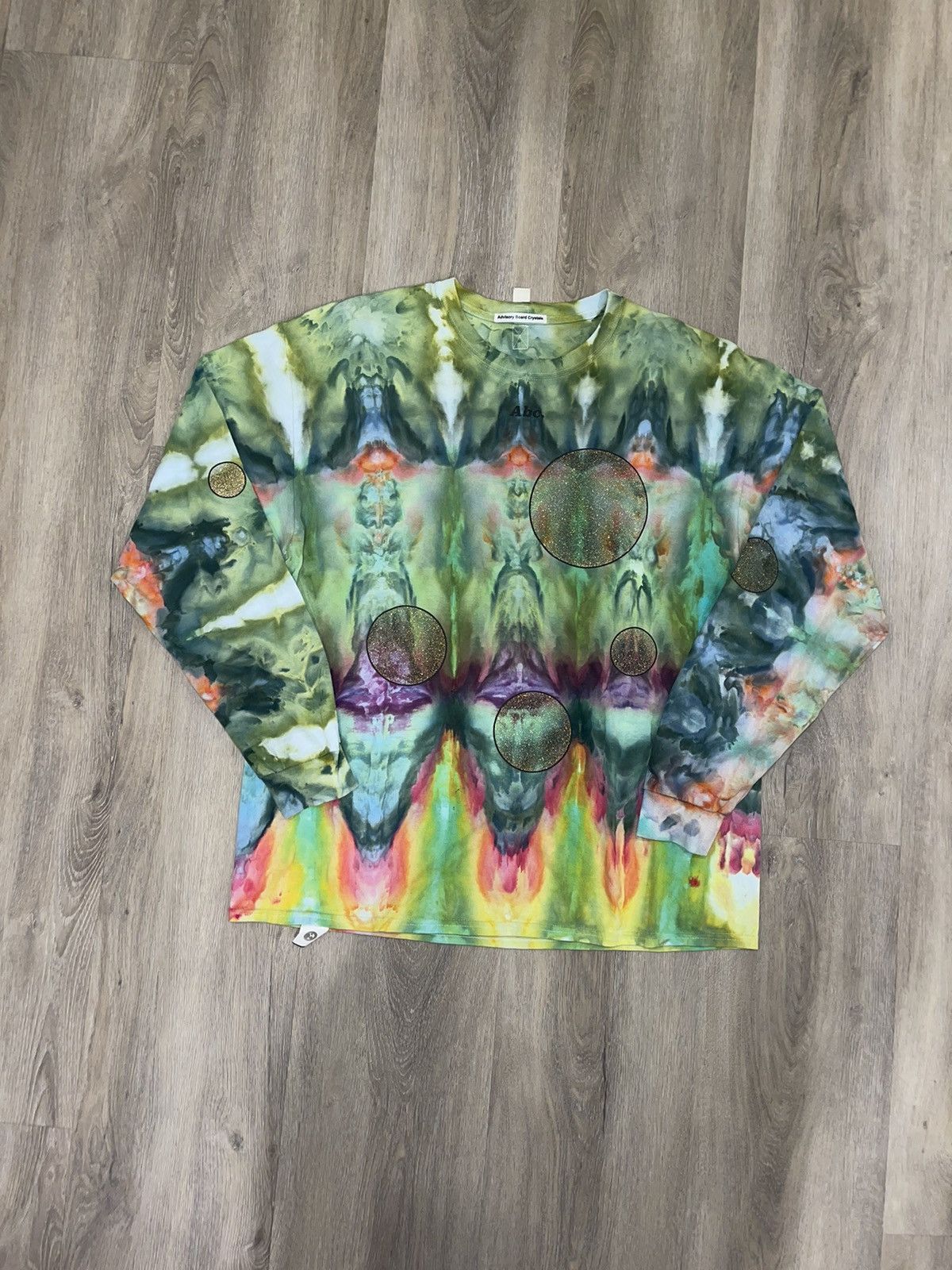 Image of Advisory Board Crystals Planet Saving Information Tee in Tye Dye, Men's (Size XL)