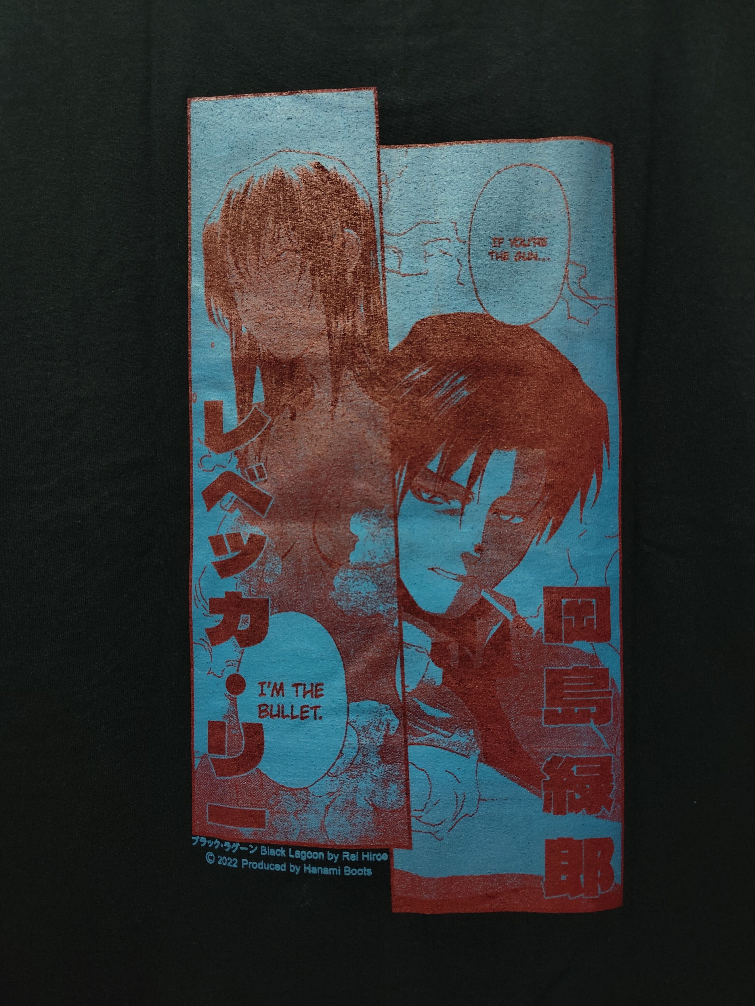 Anime Black Lagoon Revy T-shirt Size US XL / EU 56 / 4 - 5 Thumbnail