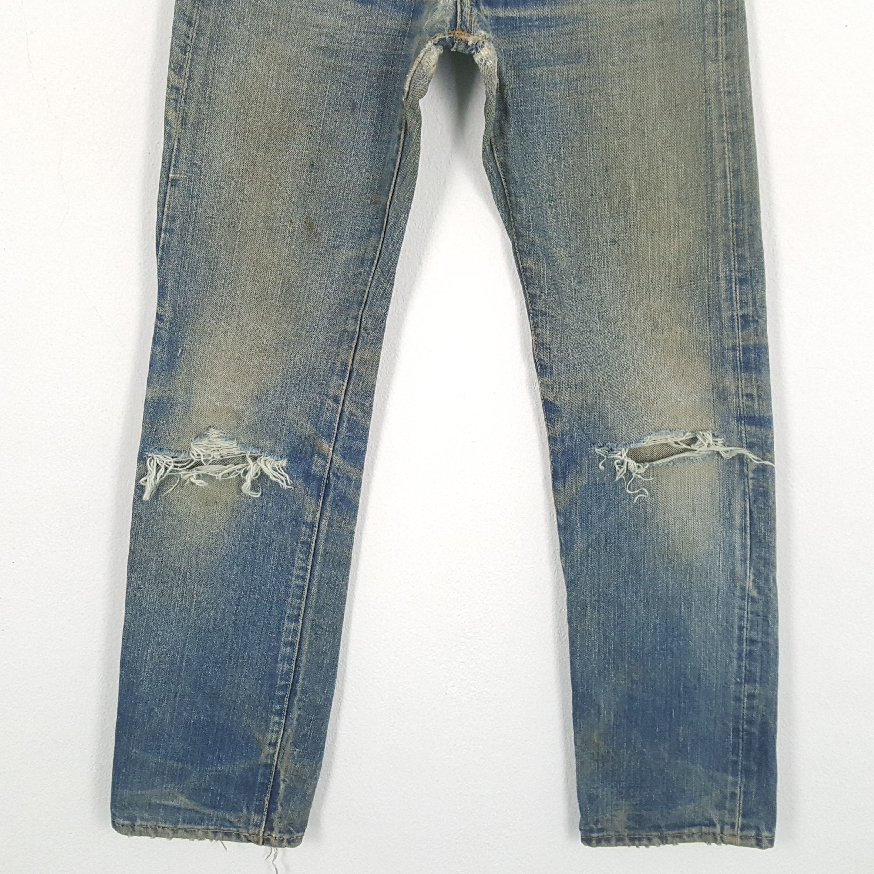 Edwin × Vintage EDWIN Distressed Jeans Streetwear Rock Punk Style Size US 26 / EU 42 - 3 Thumbnail