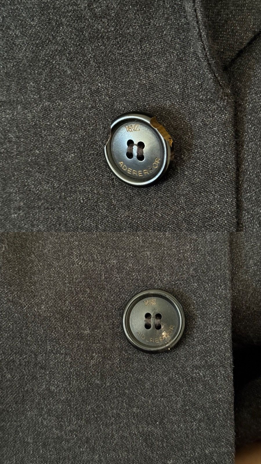 Ader Error × Zara Adererror x Zara oversized grey wool blazer size S Size 38R - 9 Thumbnail