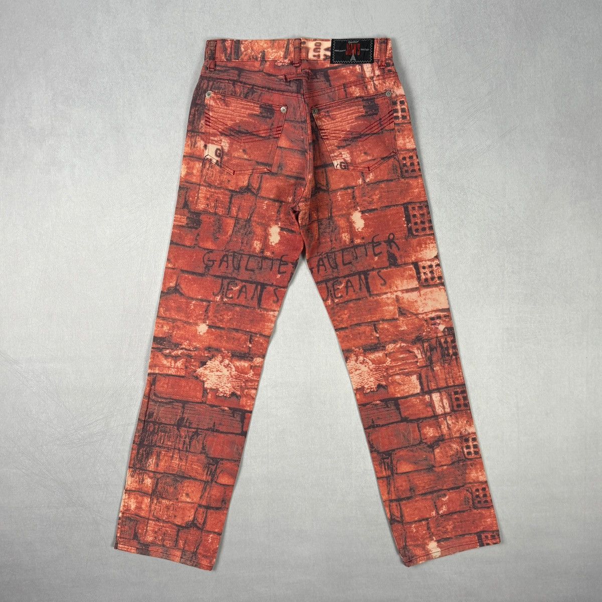 Jean Paul Gaultier FW97 Brick Jeans Size 24" / US 00 / IT 34 - 2 Thumbnail