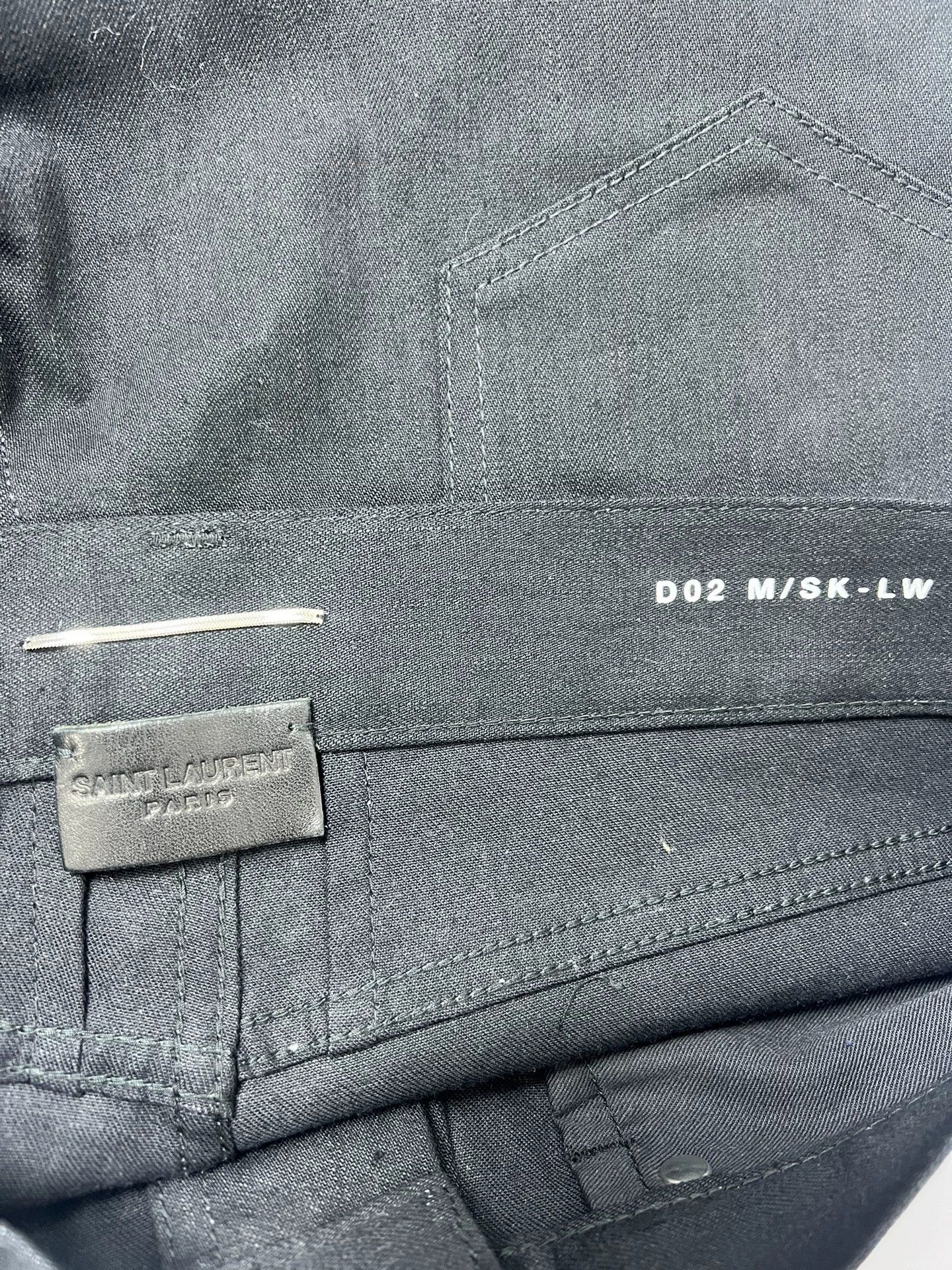 Saint Laurent Paris SLP 13SS Hedi Slimane Black Basic Denim Jeans 32 Size US 32 / EU 48 - 3 Thumbnail