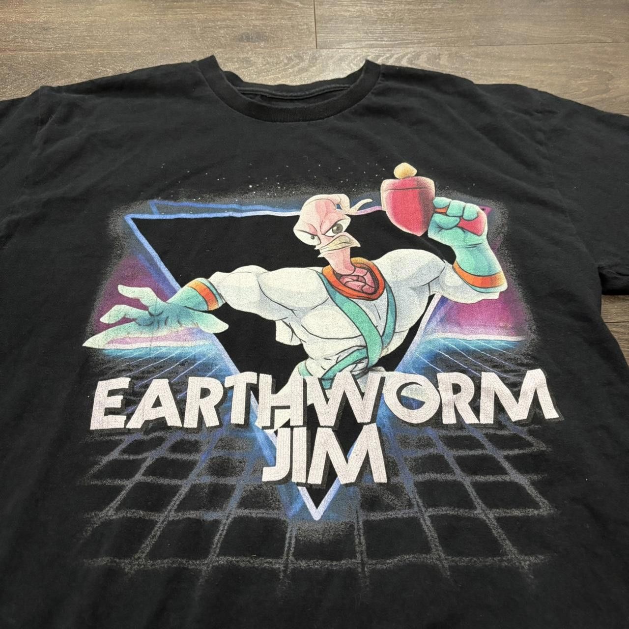 Designer earthworm Jim t shirt M Size US M / EU 48-50 / 2 - 2 Thumbnail