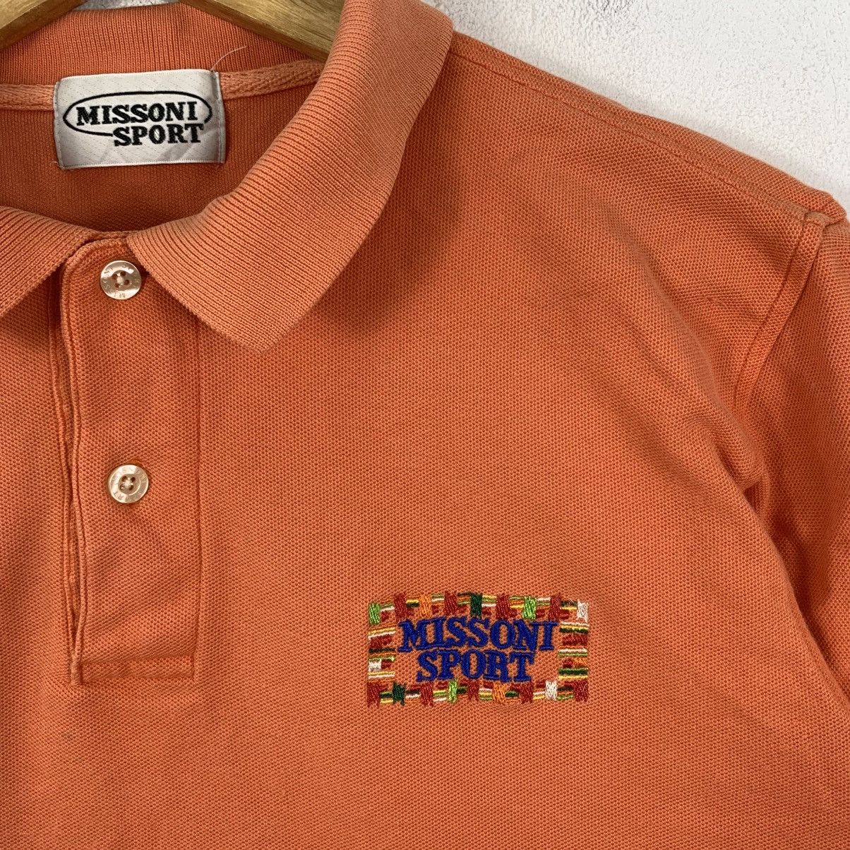 Missoni Vintage MISSONI SPORT Embroidered Logo Collar Polo Tshirt Size US S / EU 44-46 / 1 - 4 Thumbnail
