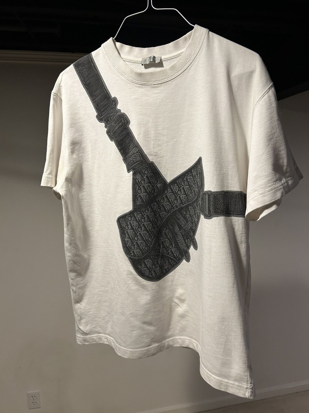 Dior RARE Dior saddlebag logo tee shirt white Size US L / EU 52-54 / 3 - 1 Thumbnail