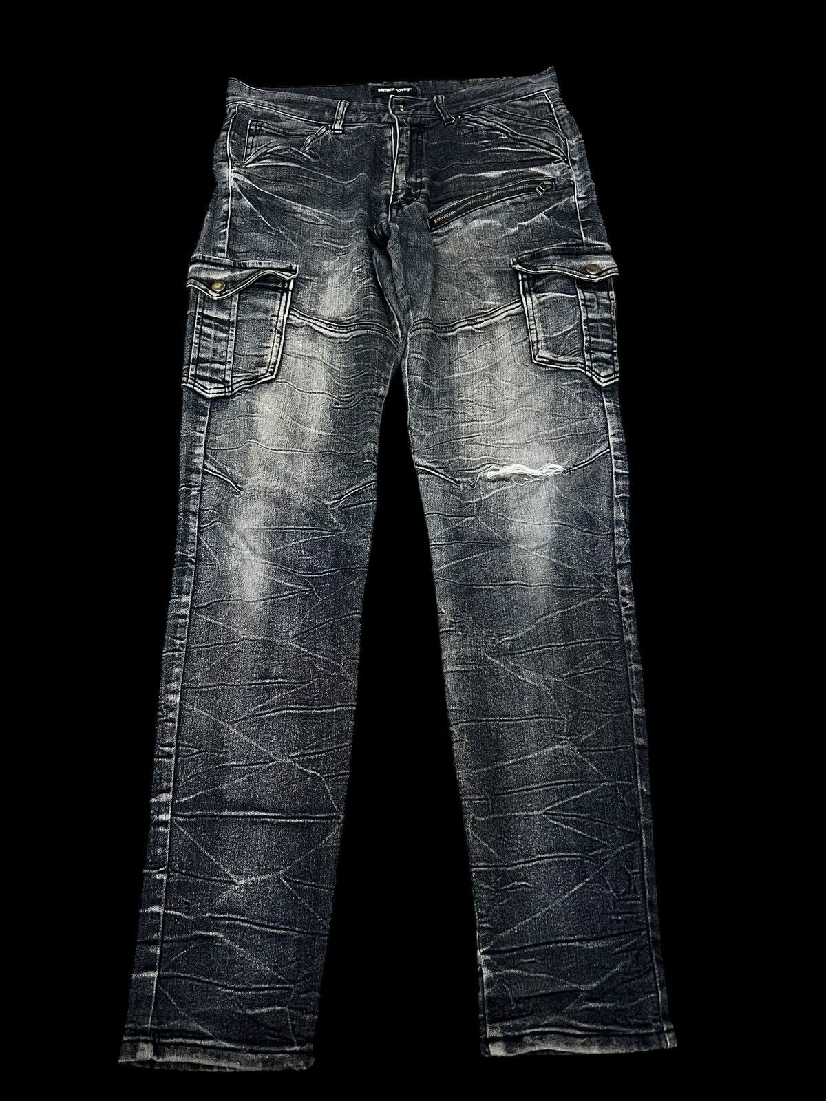 Japanese Brand 💥Semantic Design Distressed Jean Size US 30 / EU 46 - 1 Thumbnail