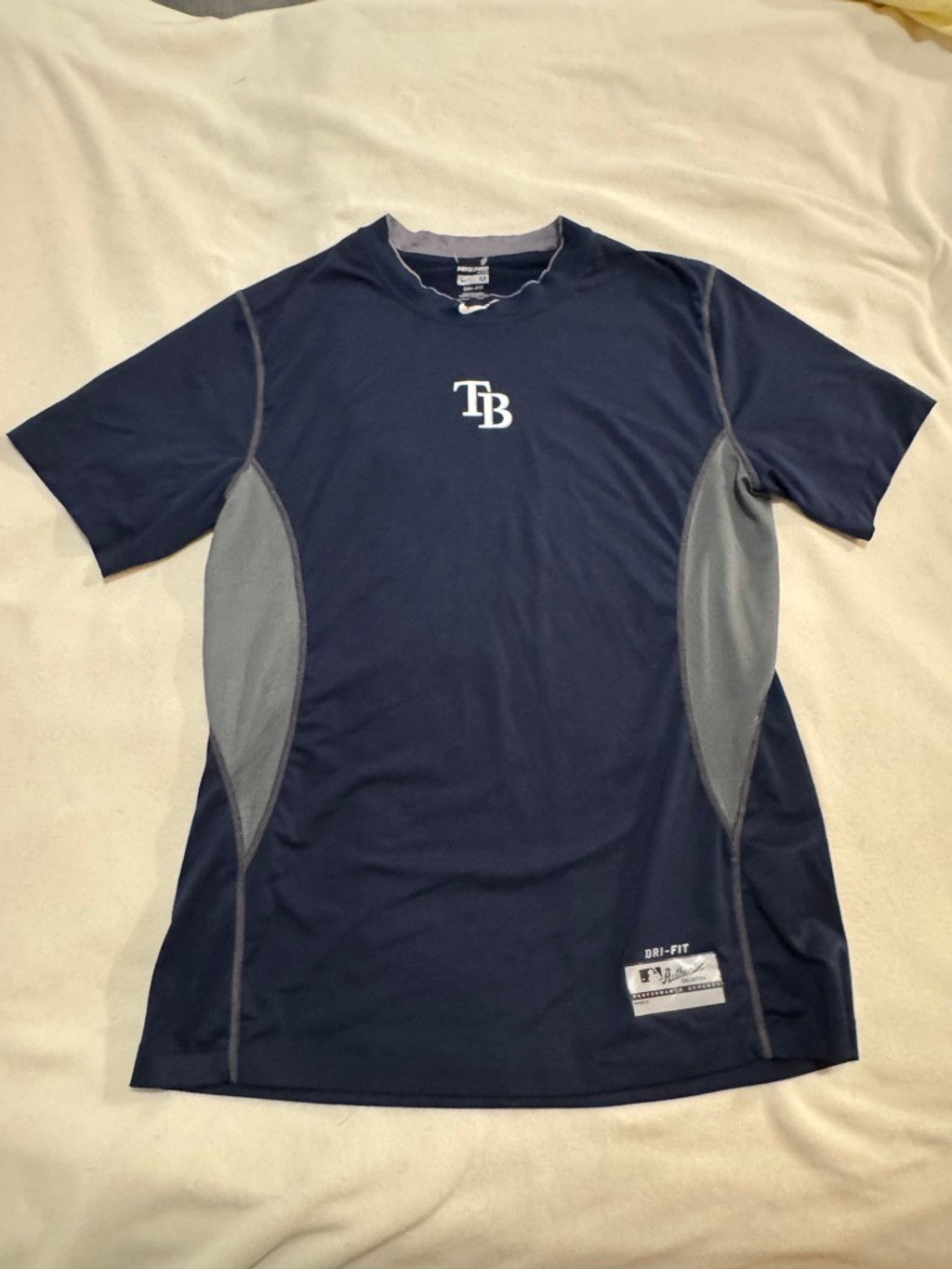 Nike Tampa Bay Rays Nike Athletic Shirt Navy Blue sz-M Size US M / EU 48-50 / 2 - 1 Thumbnail