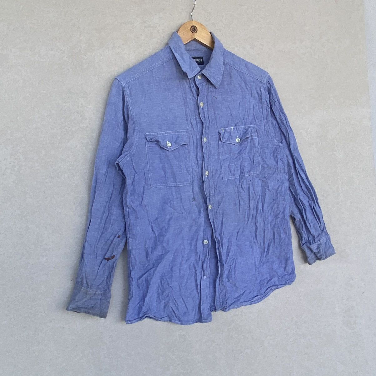 Other Vintage Nepuca With Long Sleeve Shirt And Button Up Blue Size US M / EU 48-50 / 2 - 3 Thumbnail