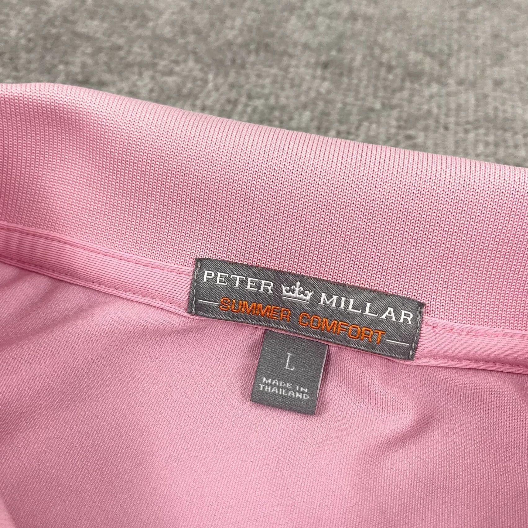 Peter Millar Peter Millar Summer Comfort Polo Shirt Men Large (Fits XL) Pink Performance Golf Shirt Size US L / EU 52-54 / 3 - 2 Thumbnail