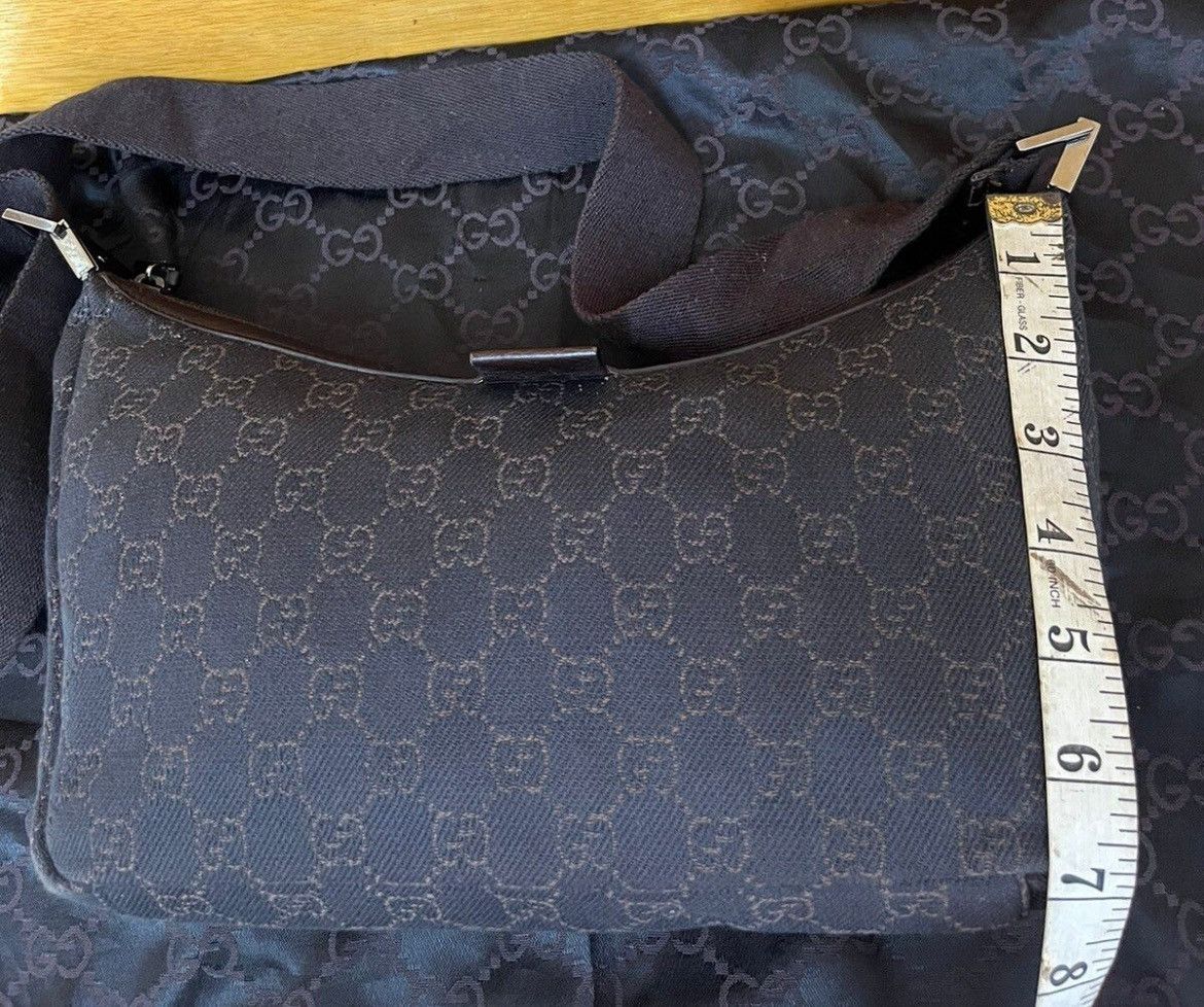 Gucci Authentic Guccissima Jacquard Shoulder Bag Black Size ONE SIZE - 20 Thumbnail
