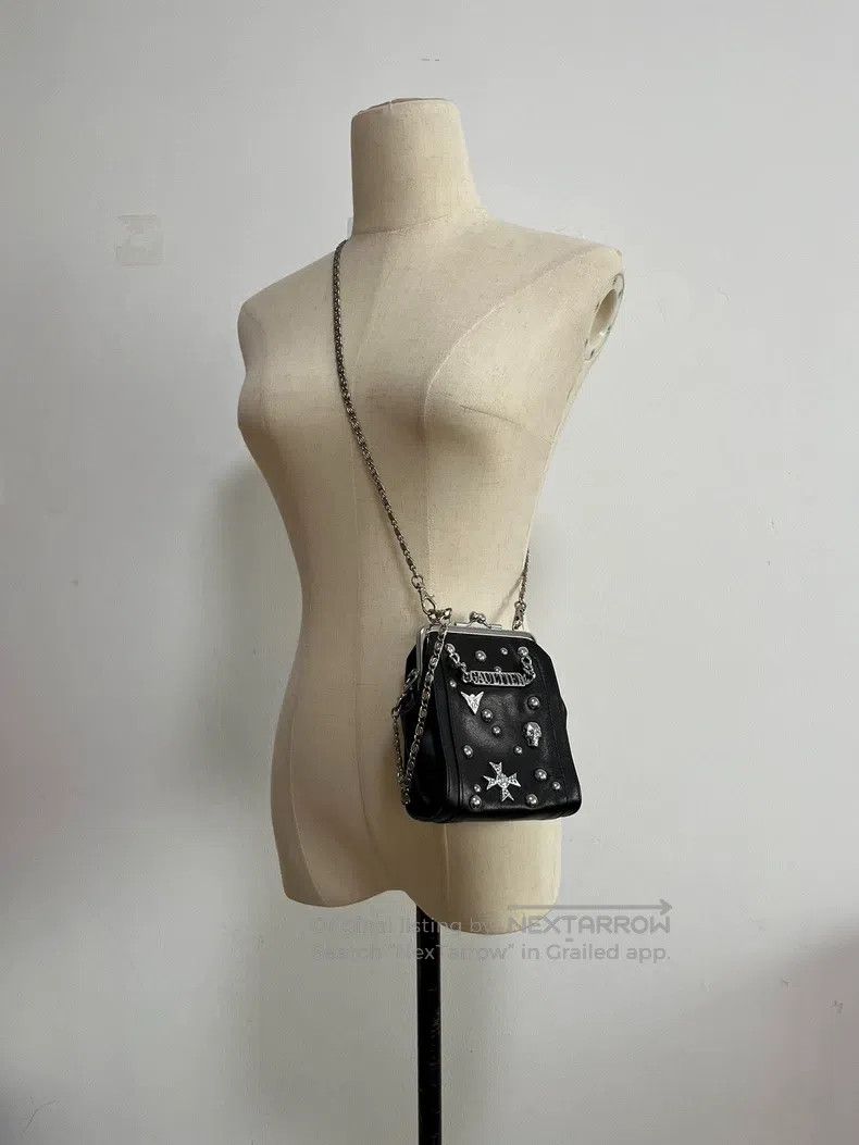 Jean Paul Gaultier Jean Paul Gaultier Studded Chain Leather Bag Mini Size ONE SIZE - 8 Thumbnail