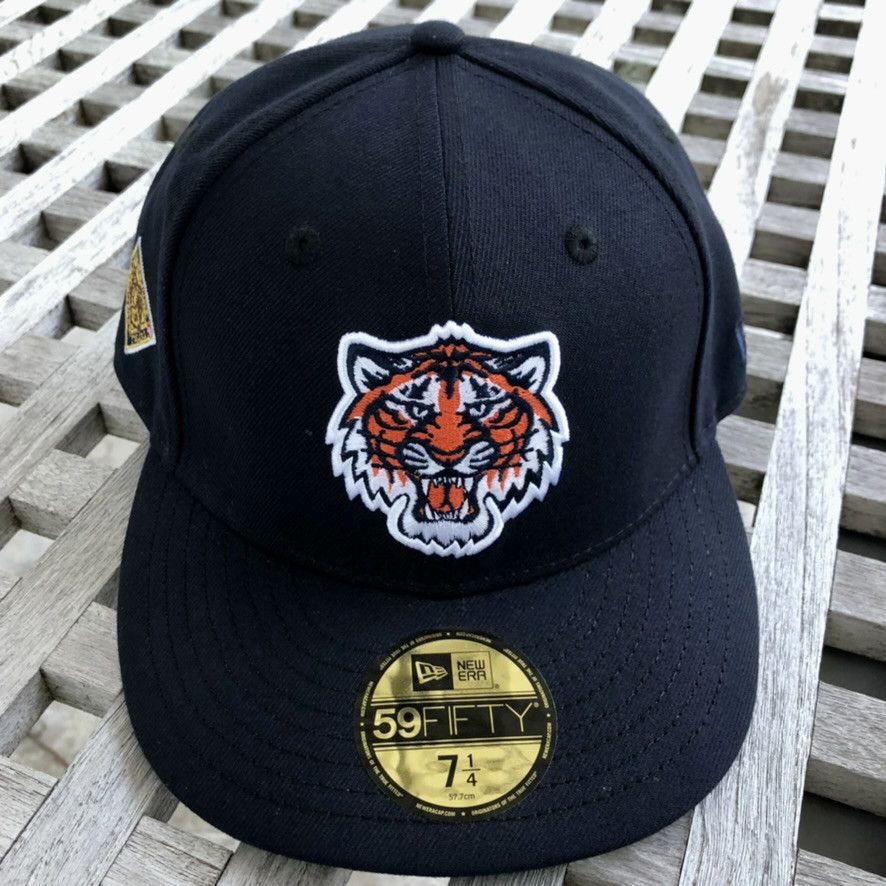 New Era Detroit Tigers Tiger Face WS Patch CAP USA NYC Hat 7 1/4 Size ONE SIZE - 2 Thumbnail