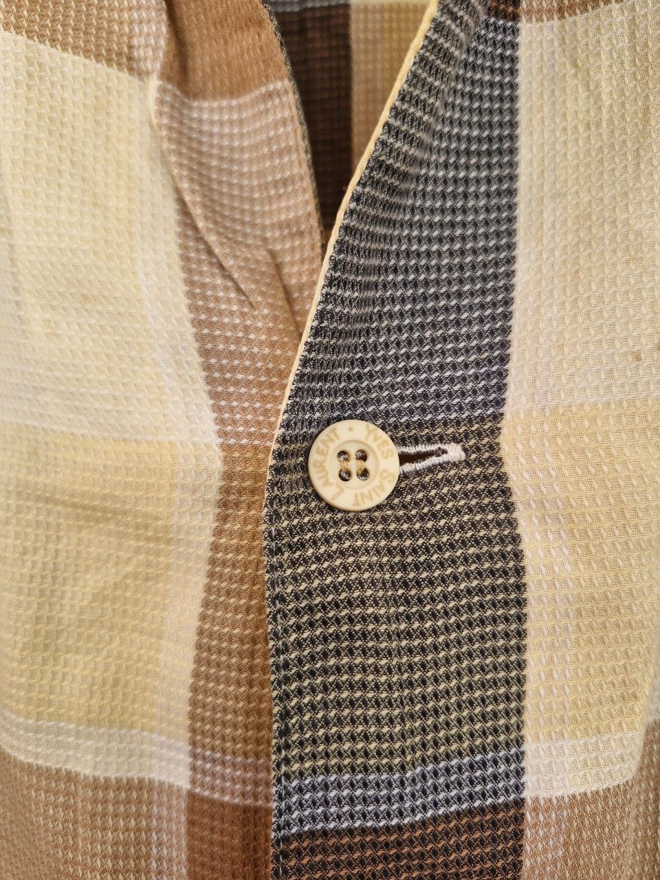 Yves Saint Laurent YSL check pattern long sleeve Size L / US 10 / IT 46 - 5 Thumbnail