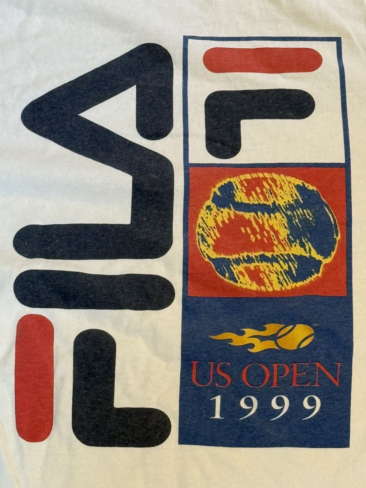 Fila Fila Vintage US Open Tee 1999 Size US XL / EU 56 / 4 - 3 Thumbnail