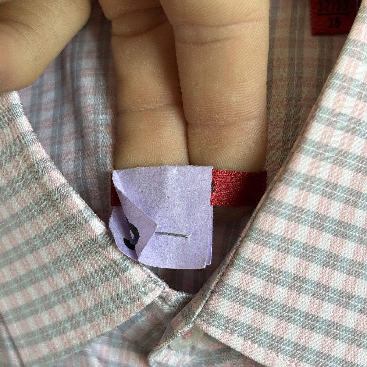 Hugo Hugo Boss Men’s Dress Shirt 15R Pink Size US M / EU 48-50 / 2 - 3 Thumbnail