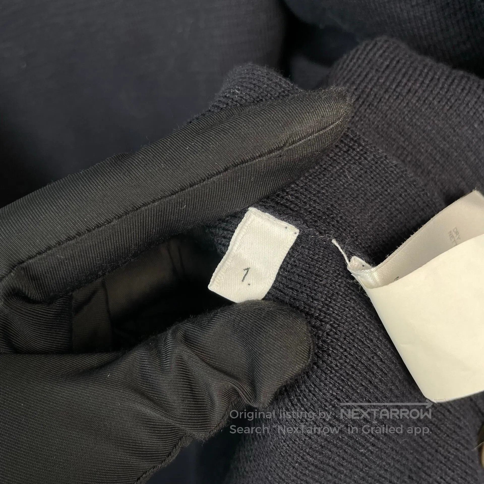 Thom Browne Thom Browne Dark Blue Striped Sleeve Cardigan. Size US S / EU 44-46 / 1 - 6 Thumbnail