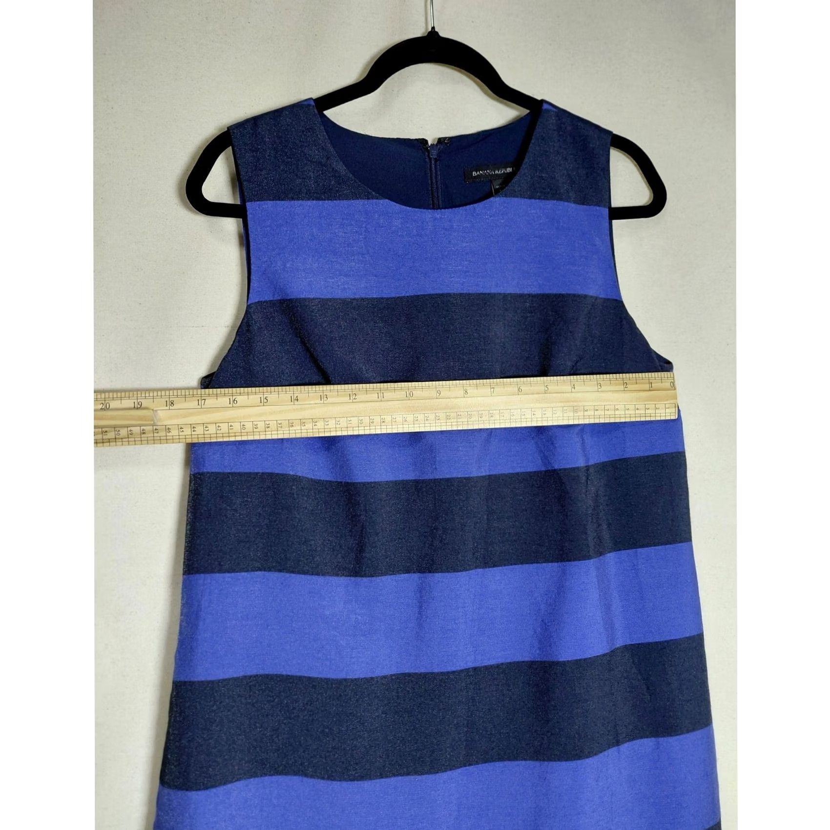Banana Republic Banana Republic Striped Sleeveless Dress Blue Crew Neck Lightweight Size12Petite Women Dress Size XL / US 12-14 / IT 48-50 - 5 Thumbnail