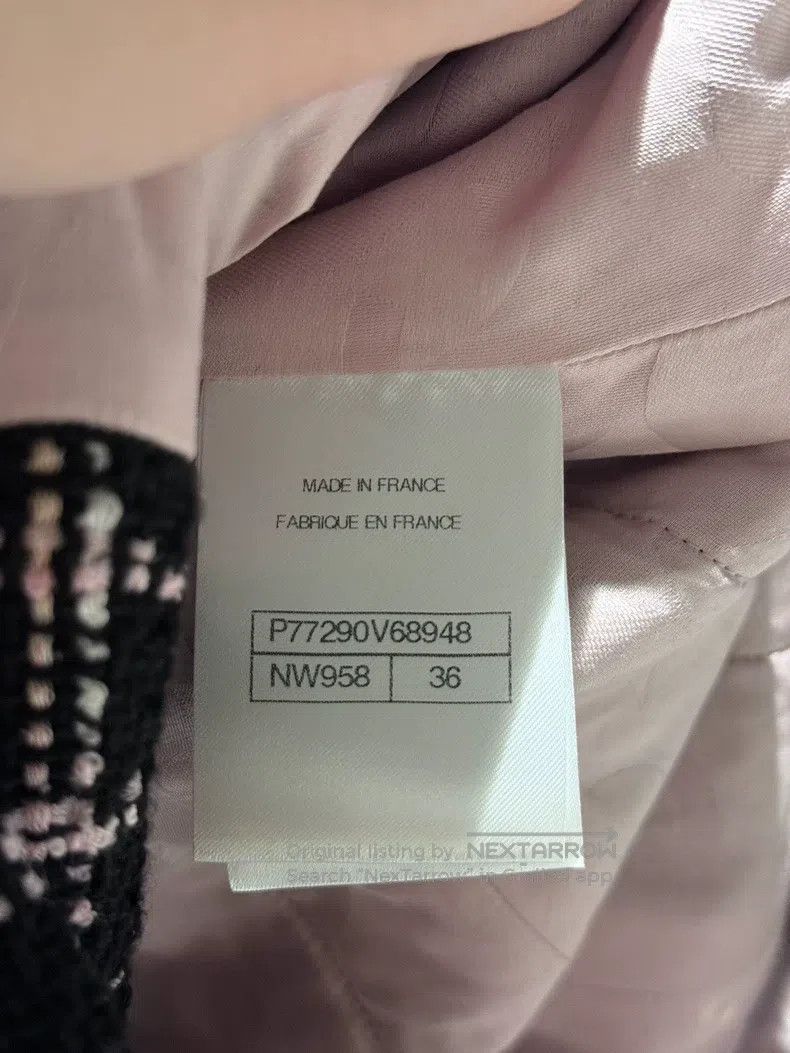 Other Chanel Pink and black plaid glazed button hooded coat Size XS / US 0-2 / IT 36-38 - 4 Thumbnail