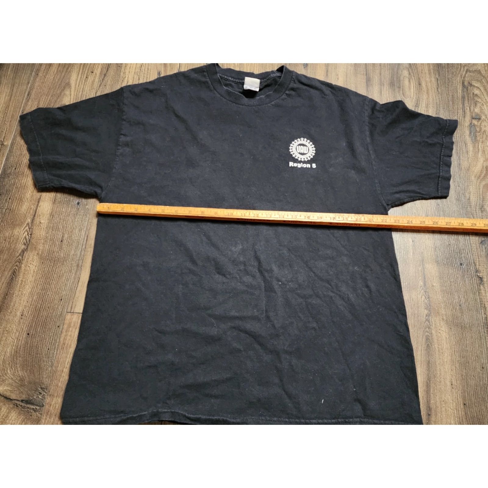 Vintage VINTAGE Murina Mens L Black Retro UAW United Aerospace Workers Union T Shirt Distress Mens Size US L / EU 52-54 / 3 - 2 Thumbnail