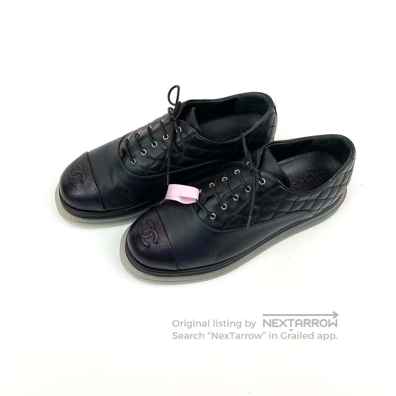 Chanel Chanel Double C logo diamond plaid platform Oxford shoes| Size US 8.5 / IT 38.5 - 1 Thumbnail