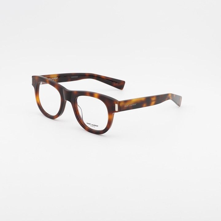Saint Laurent Paris Saint Laurent SL571 OPT 003 Eyeglasses Havana 49mm Round Size ONE SIZE - 1 Thumbnail