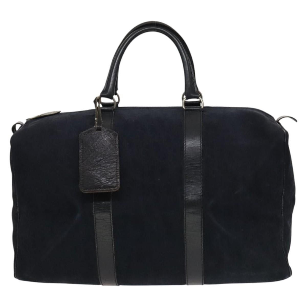 Dior DIOR Trotter Canvas Boston Bag Suede Navy Silver Size ONE SIZE - 2 Thumbnail