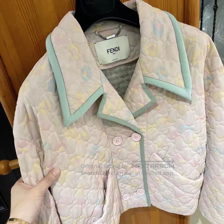 Fendi Fendi Dreamy Colored Cotton Jacket Size XS / US 0-2 / IT 36-38 - 4 Thumbnail