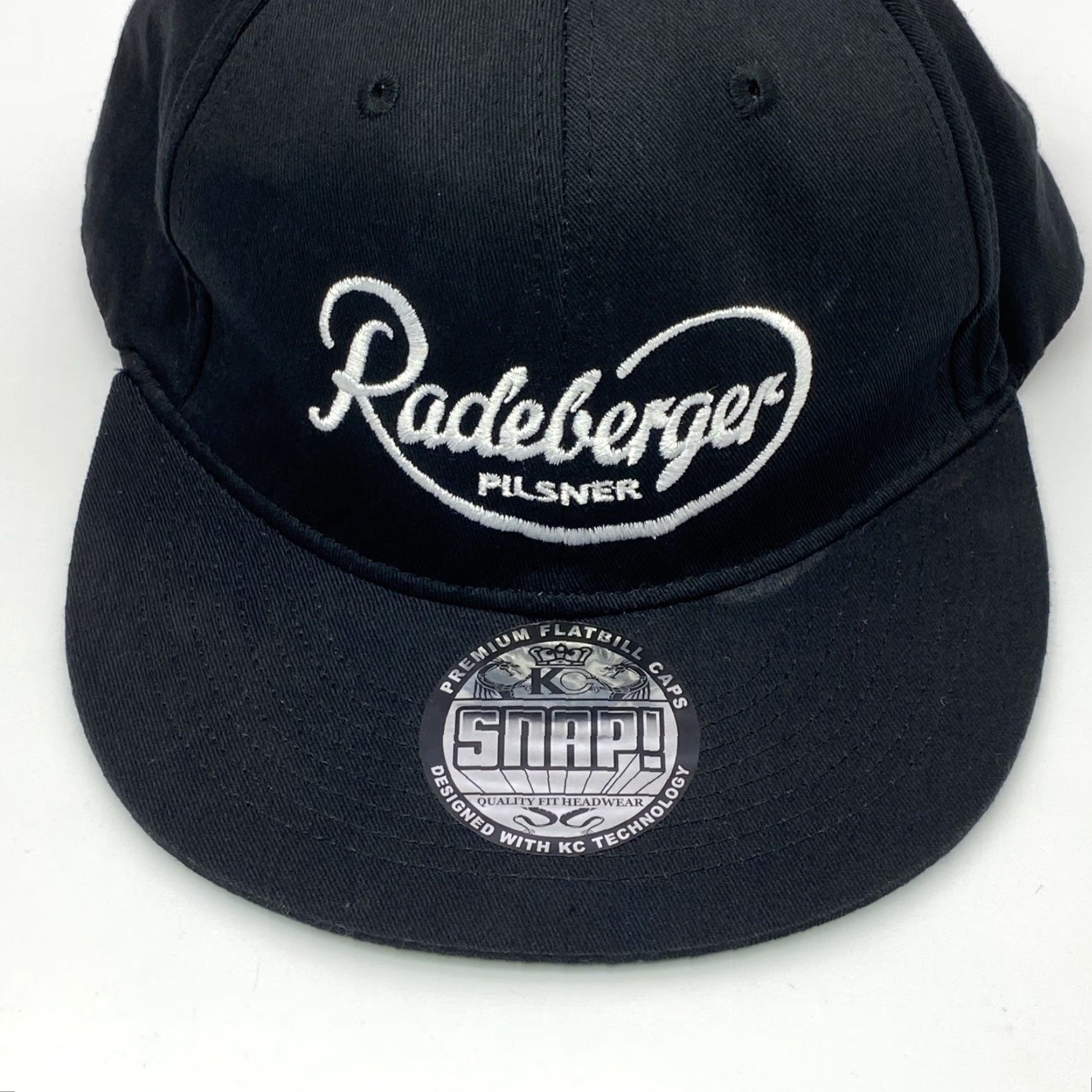 Vintage VINTAGE KC CAPS RADEBERGER PILSNER SNAPBACK HAT BLACK ONE SIZE EMBROIDERED GREEN UNDERBRIM EAGLE AMERICAN MENS Size ONE SIZE - 2 Thumbnail