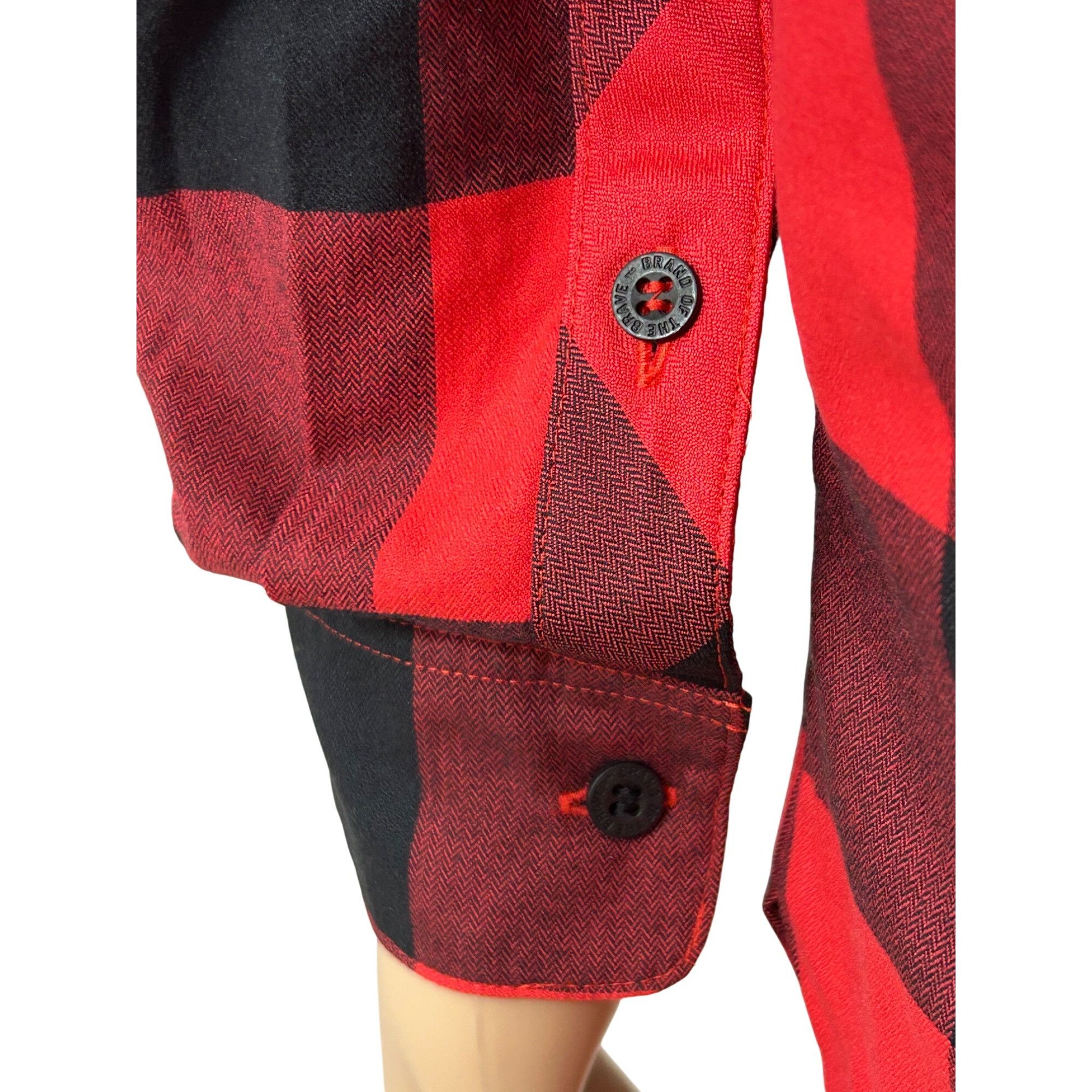 Adidas Adidas Men’s Hiking Flannel Shirt Checkered M Red Maroon Bla Size US M / EU 48-50 / 2 - 14 Thumbnail