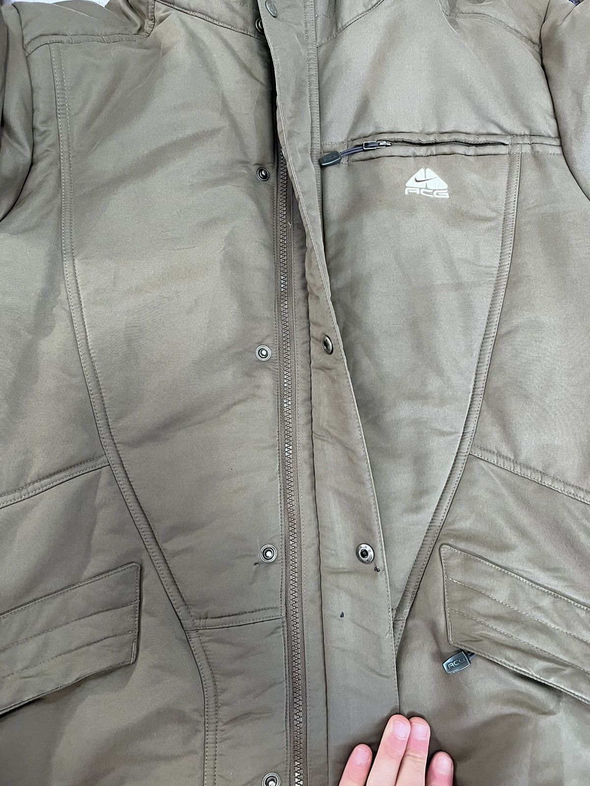 Nike × Nike ACG × Vintage Nike Acg Mens Jacket Parka Winter Vintage Winter Beige SizeM Size US M / EU 48-50 / 2 - 21 Thumbnail