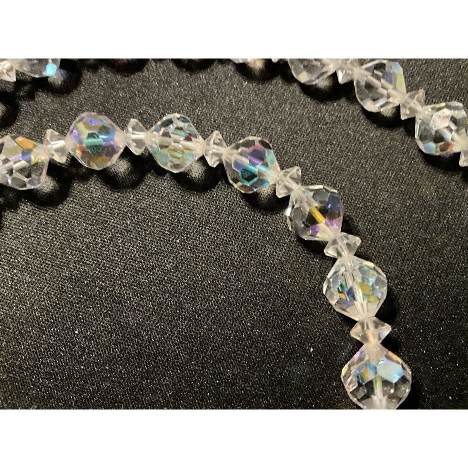 Other Aurora Borealis 18in Necklace Gold Plated Findings Clasp Size ONE SIZE - 3 Thumbnail