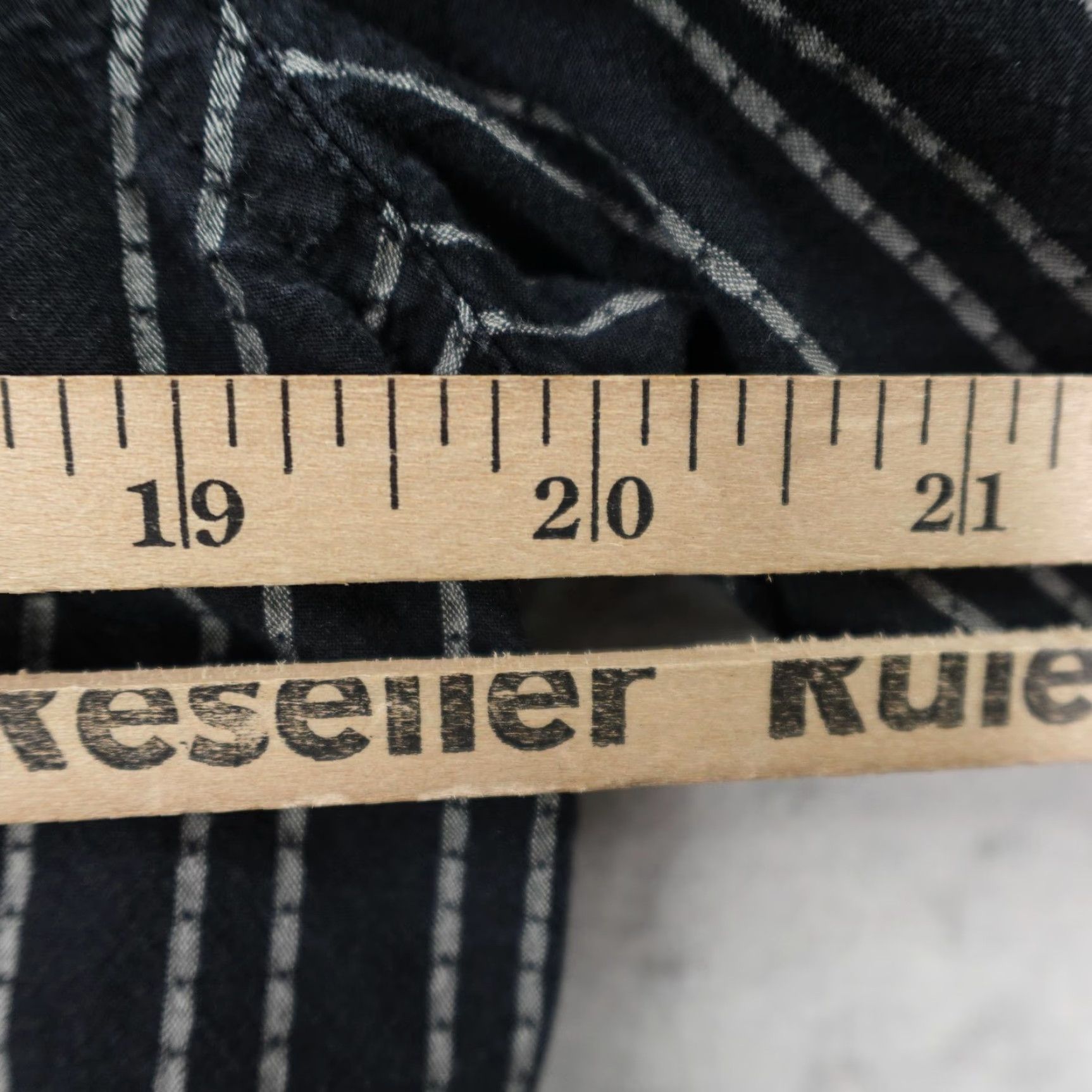 Fox Racing Fox Racing Shirt Mens Medium Black Gray Striped Textured Button Up BMX Skater Size US M / EU 48-50 / 2 - 7 Thumbnail