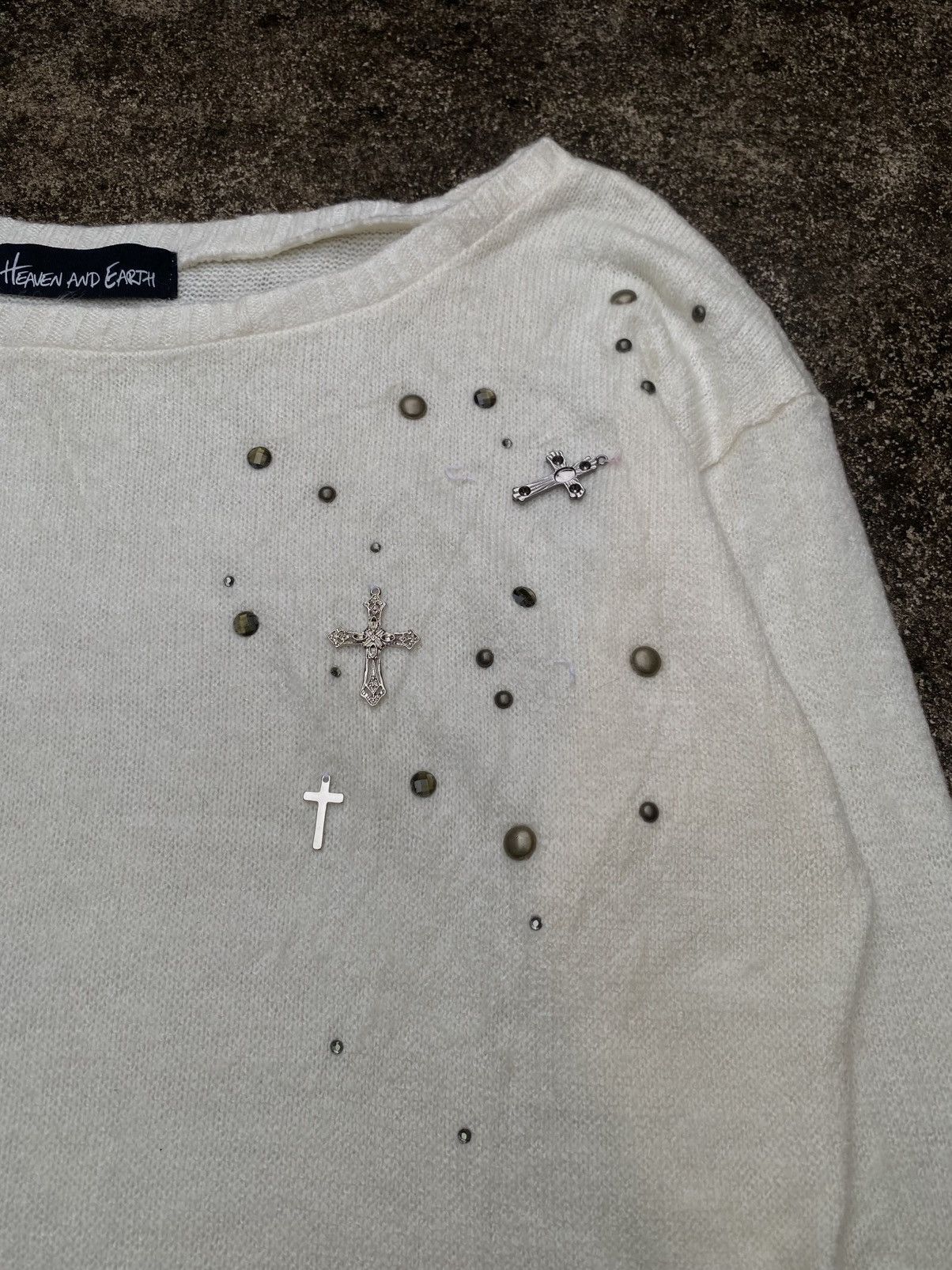 If Six Was Nine × Japanese Brand × Le Grande Bleu (L.G.B.) HEAVEN AND EARTH STUDDED CROSS Size US M / EU 48-50 / 2 - 4 Thumbnail
