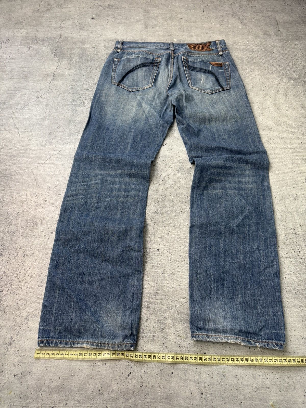Fox Racing Vintage Fox Racing Flared Jeans Size US 33 - 3 Thumbnail
