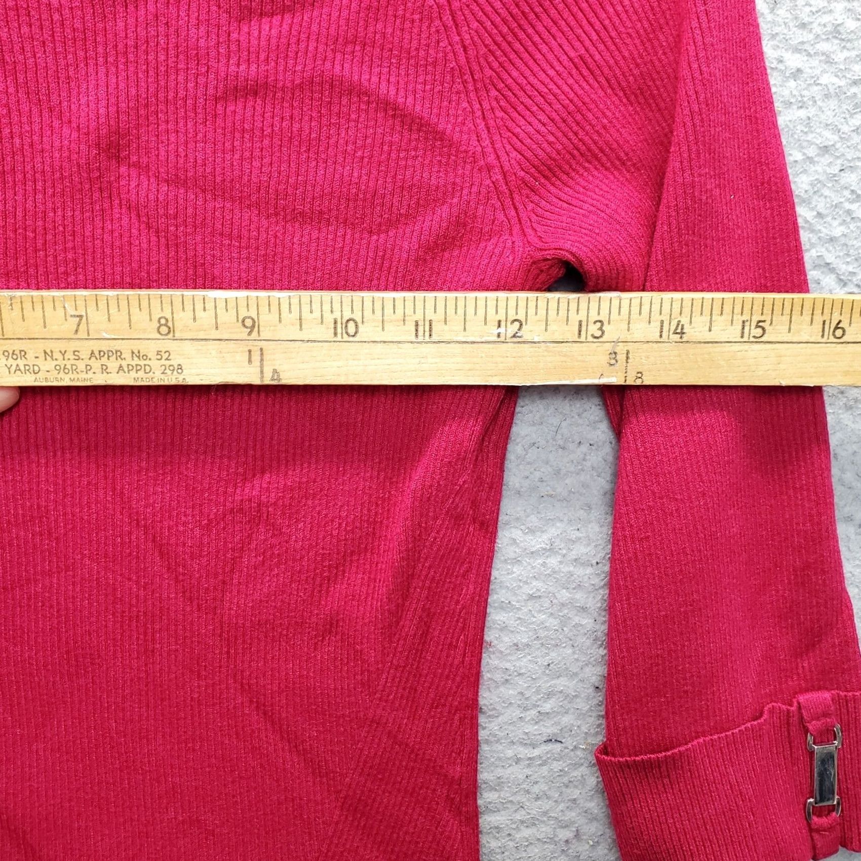 White House Black Market White House Black Market Pink Ribbed Knit Tunic Sweater Womens Medium Crew Neck Size M / US 6-8 / IT 42-44 - 3 Thumbnail