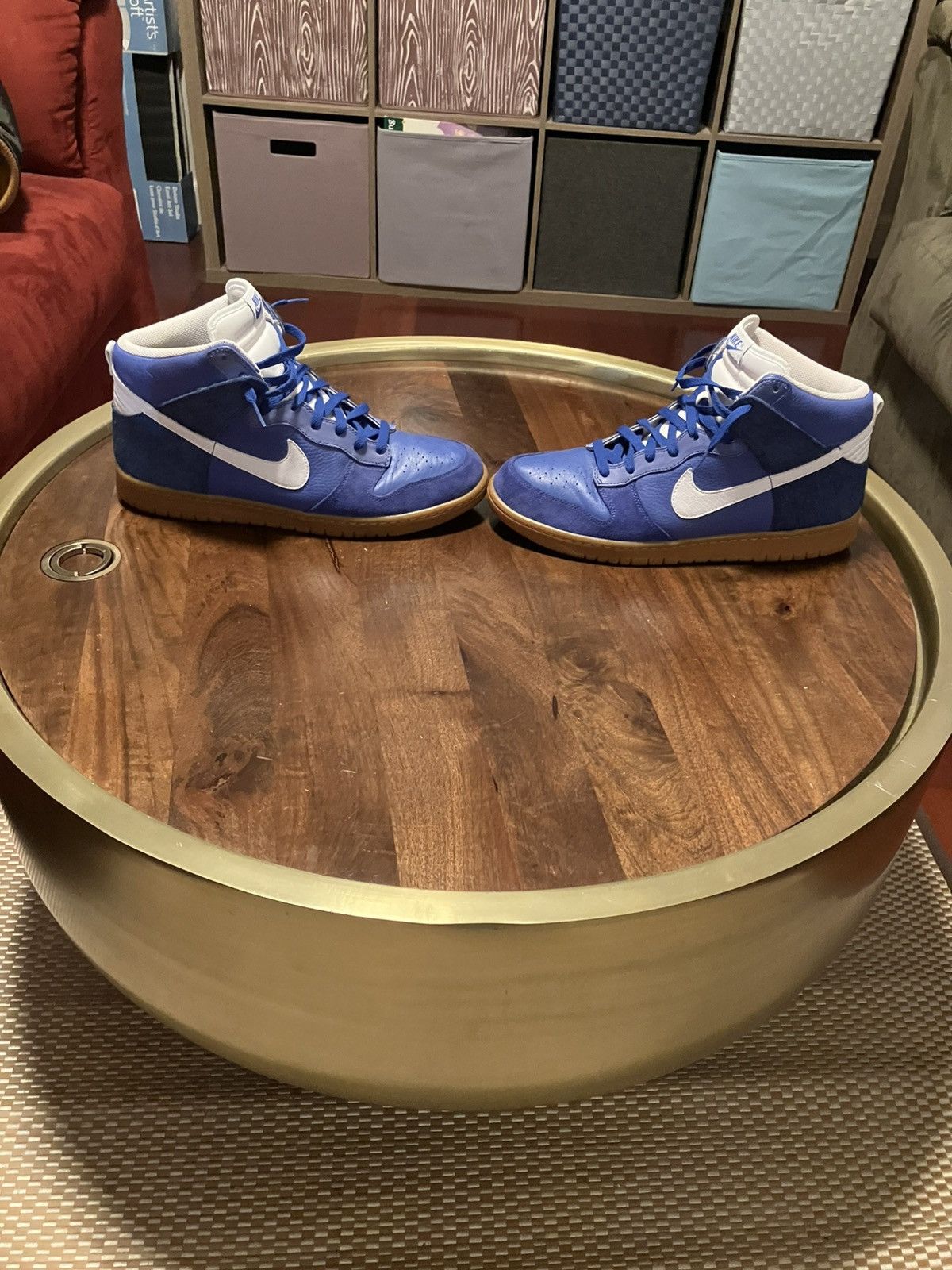 Nike Nike Dunk High Premium Varsity Royal Gum Pony Hair317892-412 Size US 13 / EU 46 - 3 Thumbnail