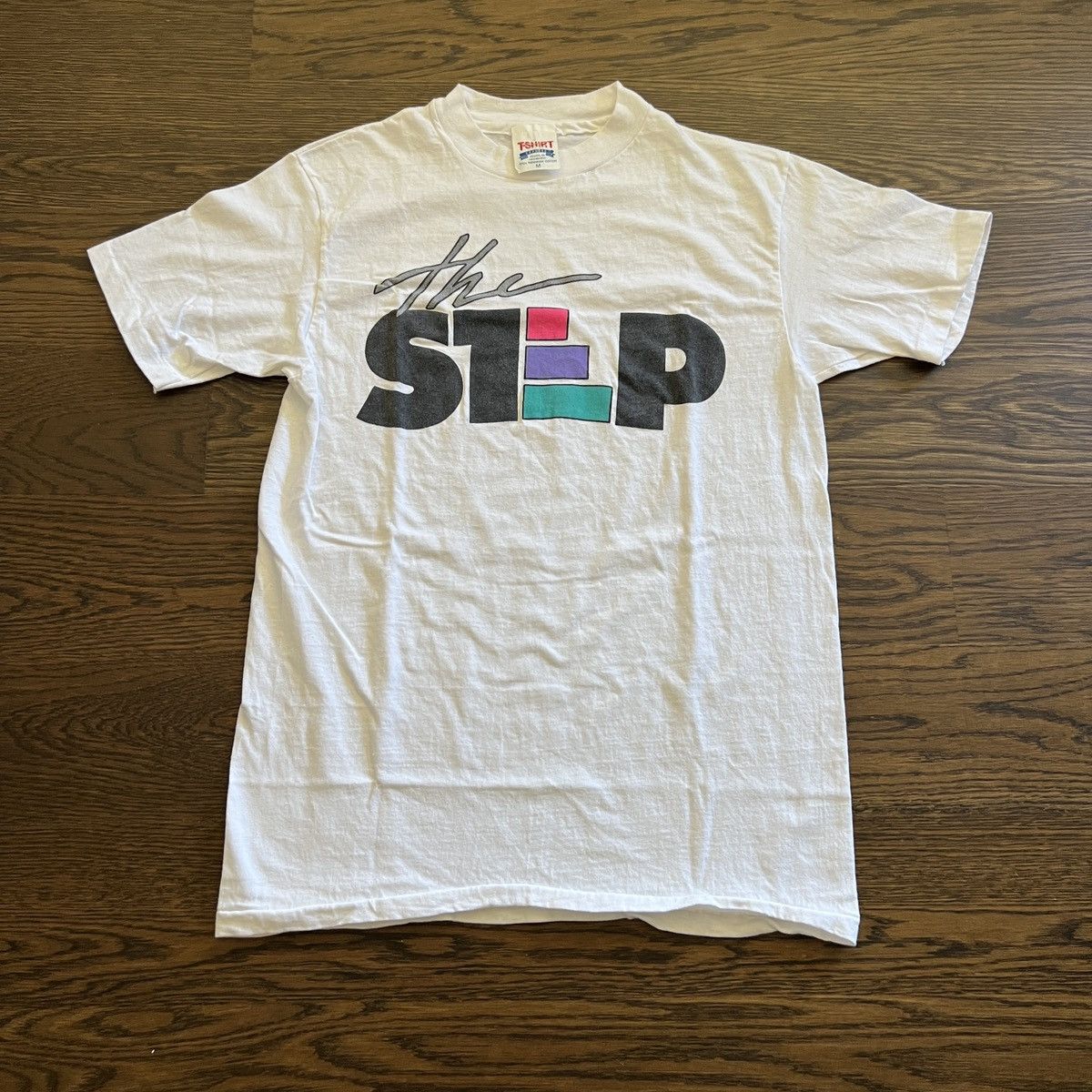 Vintage Vintage 90s The Step gym exercise single stitch shirt Size US M / EU 48-50 / 2 - 1 Thumbnail
